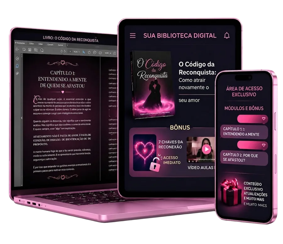Mensagens do Amor — biblioteca digital em notebook, tablet e celular